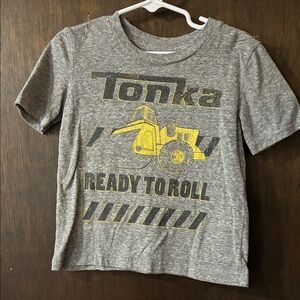 Tonka Gray and Yellow Construction Graphic Tee